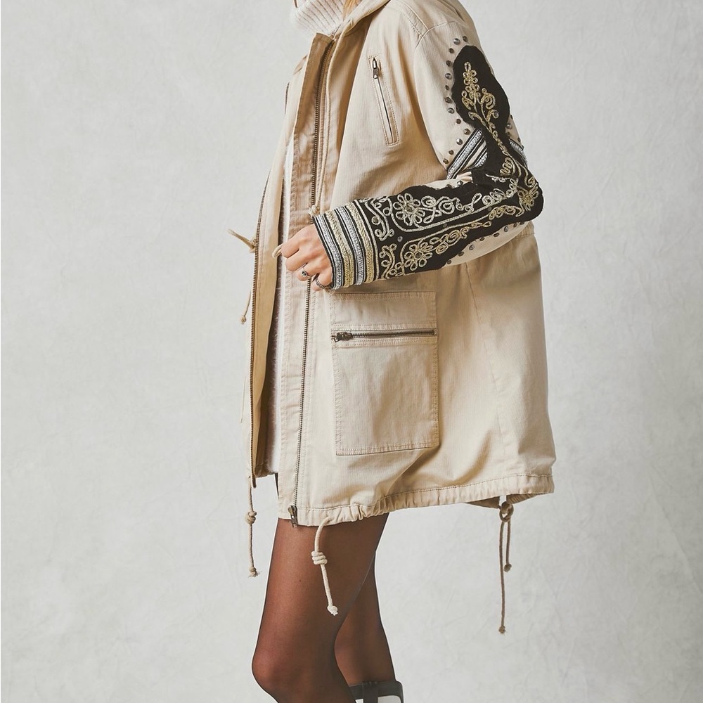 We The Free Embellished Military Jacket